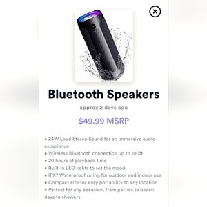 Auktech wireless speaker